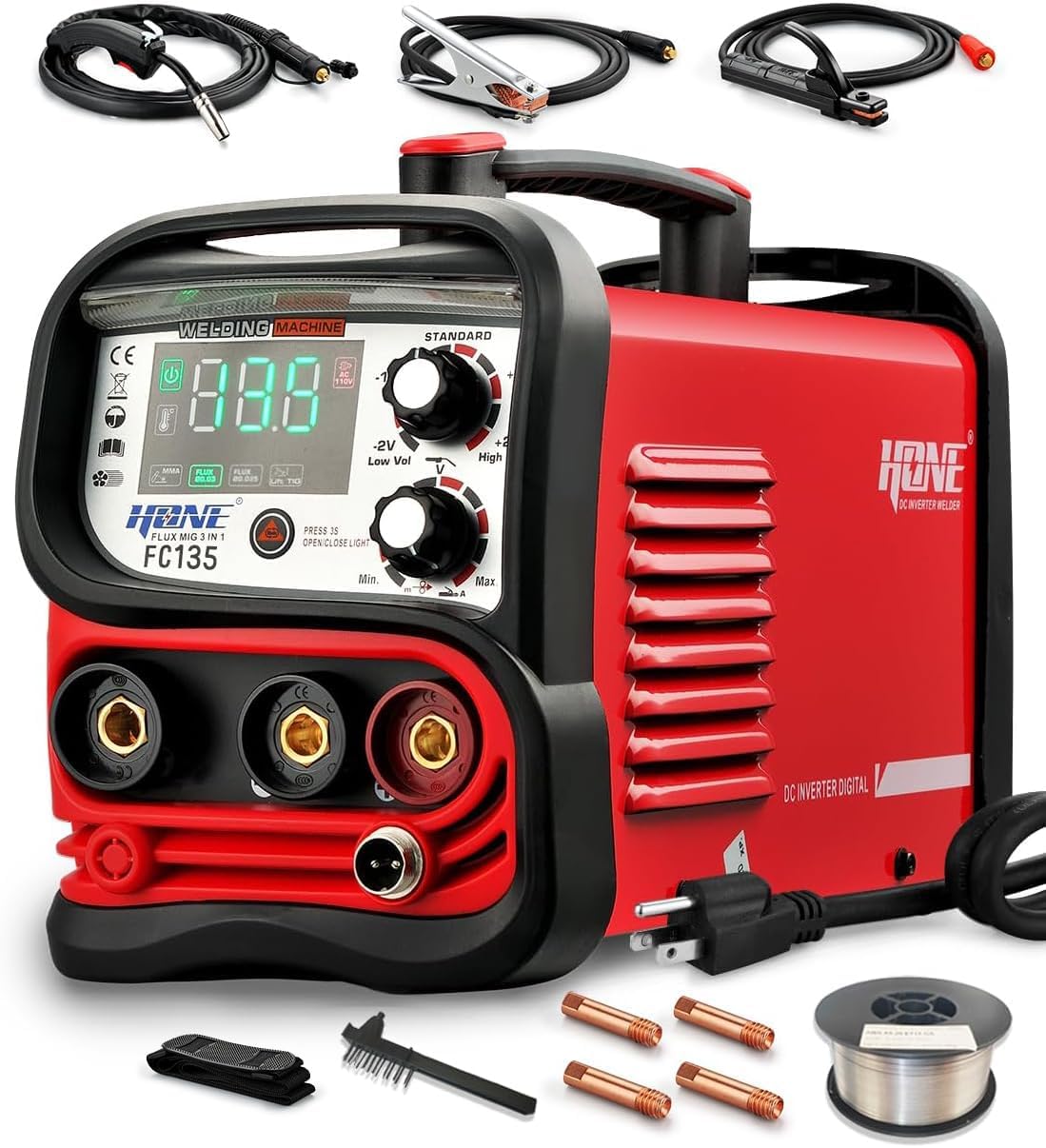 Tig Welder Machine - Сварочный аппарат MIG/Stick/Lift-Tig, 135 А, FC135,