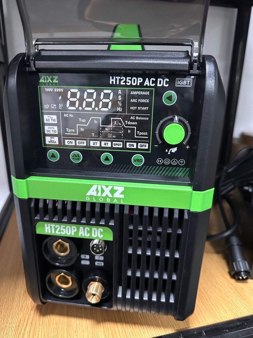 TIG250ACDC PULSE LCD IGBT Инве – обзор и цена Tig Welder Machine