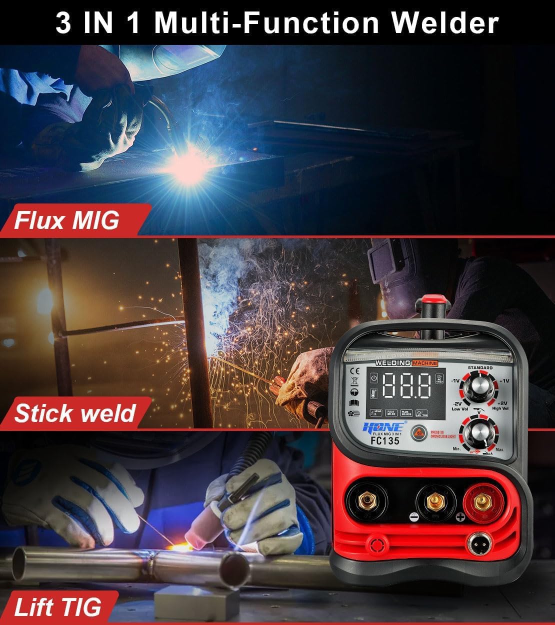 Сварочный аппарат MIG/Stick/Li – обзор и цена Tig Welder Machine
